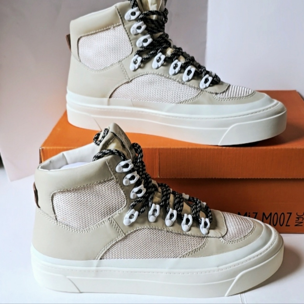 Miz Mooz Alpyne Sneakers Women's Size 7.5 Cream Medium/High.- New with box. - Picture 11 of 13